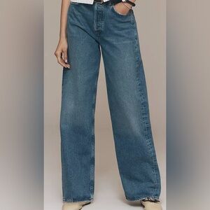 NWOT AGOLDE Ren High Rise Wide Leg Women’s Jeans.